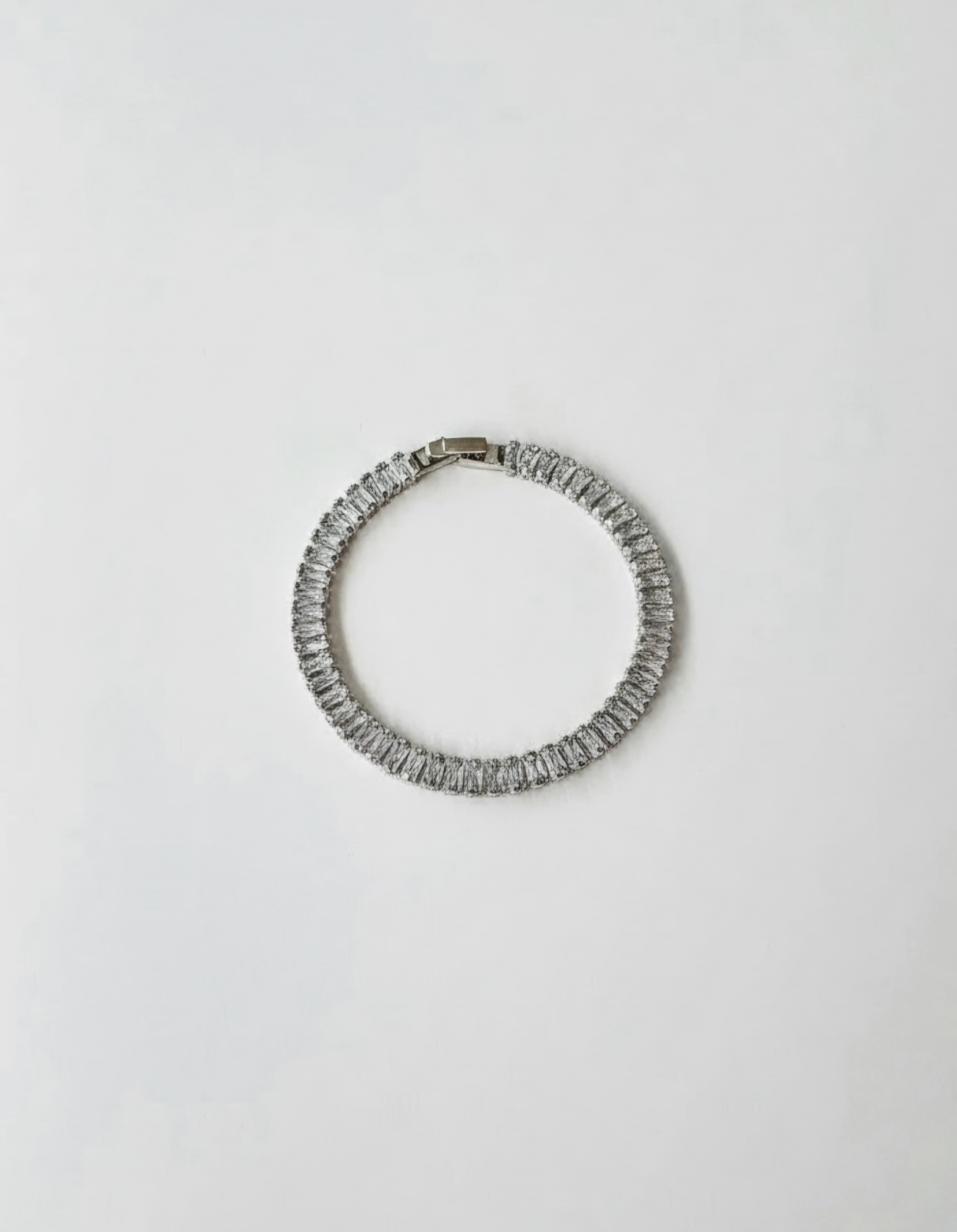Silver Baguette Tennis Bracelet